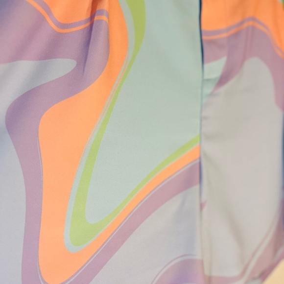 Eloquii Pastel Multicolored High Ride Shorts Women’s Plus Size 18 - Picture 5 of 6